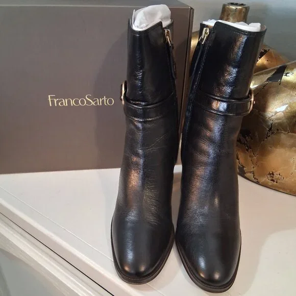 Franco Sarto Leather Booties - Picture 3 of 10